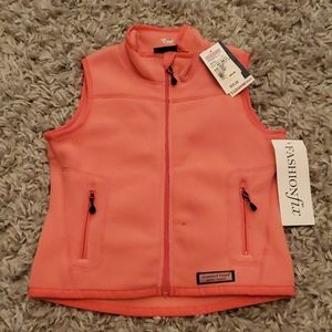 Never worn, cute coral pink vest